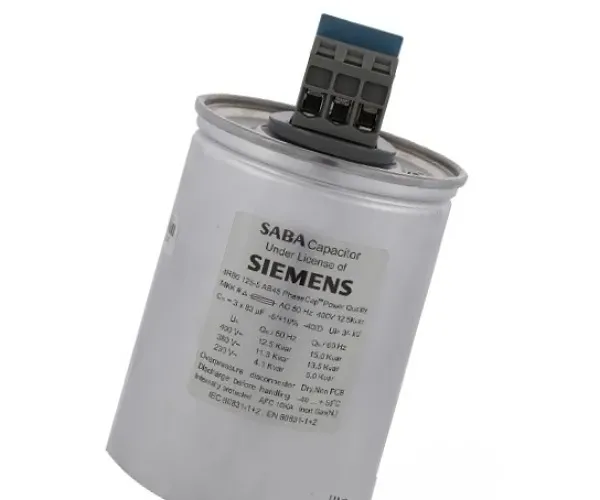 مشخصات خازن 20 کیلووار استوانه‌ای گازی 400 ولت مدل MKK400-D-20.0-01